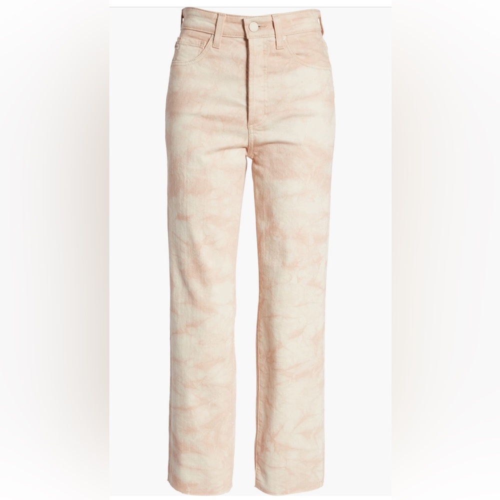 AG Alexxis High Waist Straight Leg Crop Jeans (Mauve Orchid)